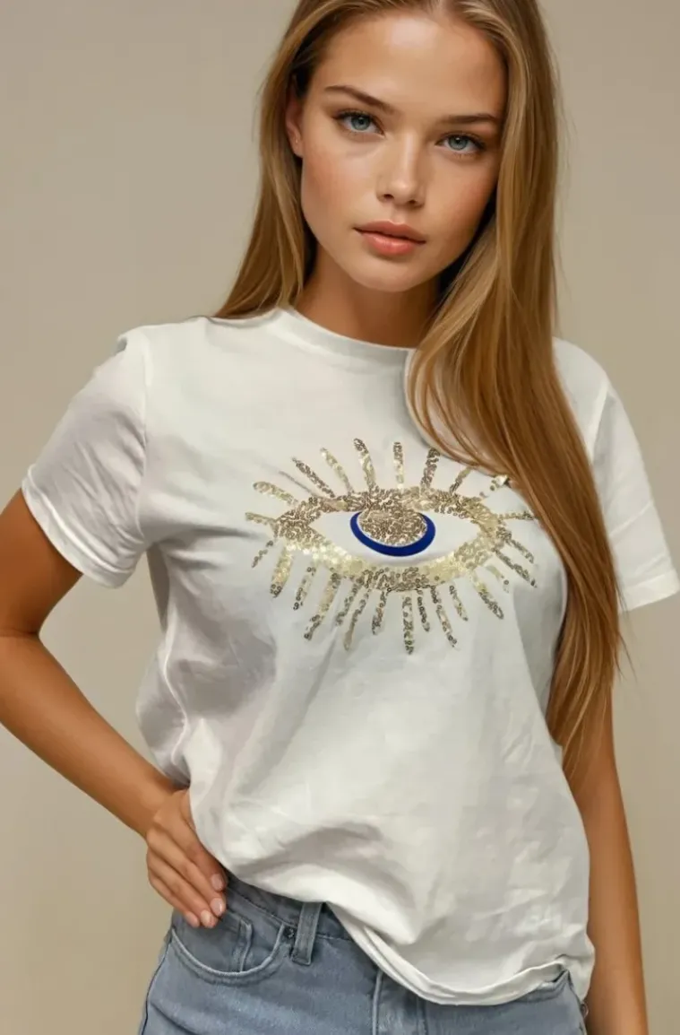 Mixed Brands - Eye Tshirt 007 - White