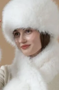 Mixed Brands - Fake fur Hat MZ05 - White