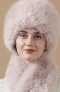 Mixed Brands - Fake fur Hat MZ05 - Pink