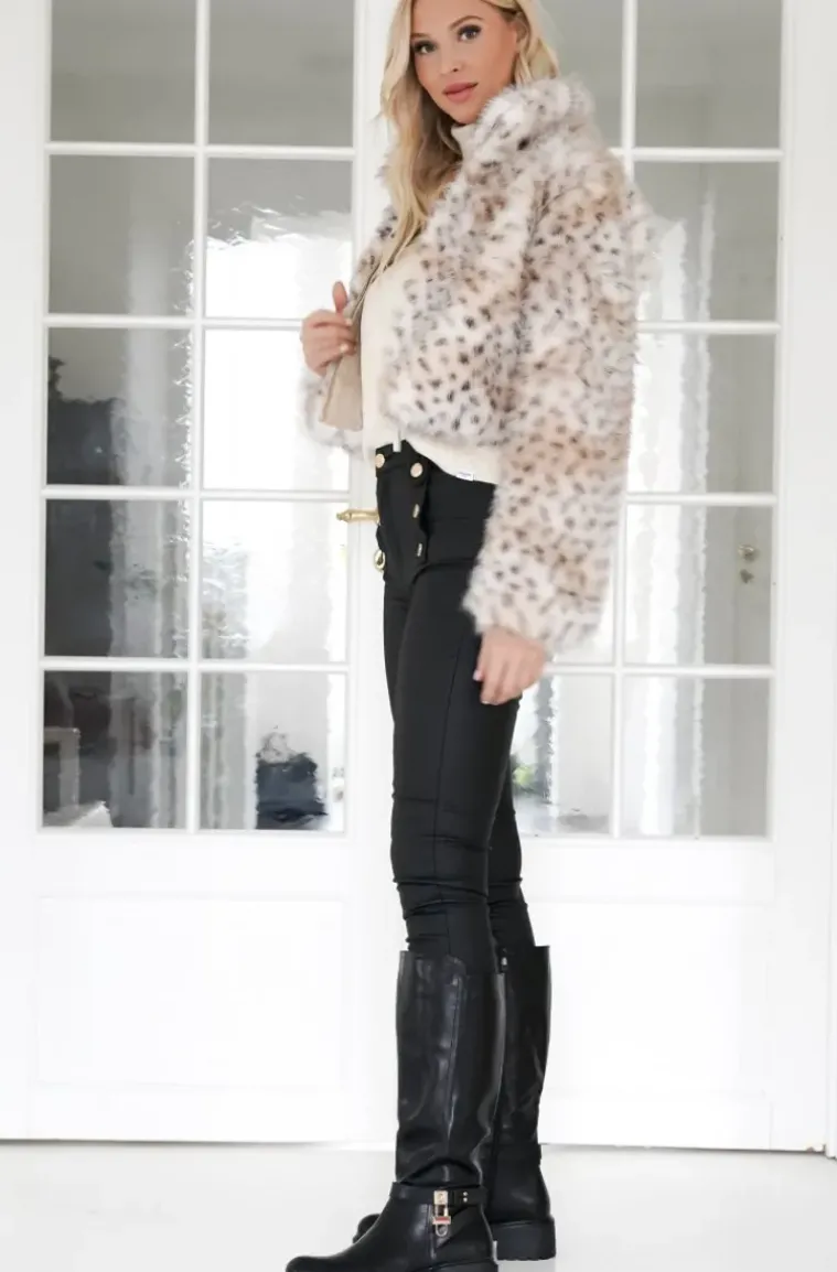 Mixed Brands - Fake fur Jacket Short 77008 - Leo