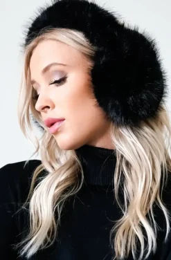 Mixed Brands - Faux Fur Earmuffs 0905 - Black
