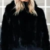 Mixed Brands - Faux Fur Jacket with hood M07 - Black