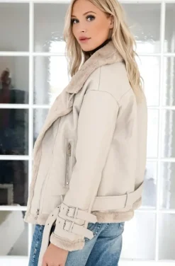 Mixed Brands - Faux Sherling jacket 2662 - White