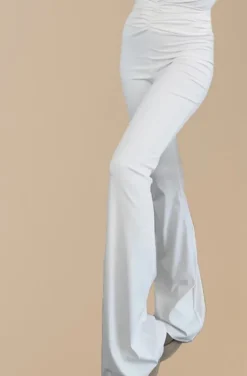 Mixed Brands - Flare legging high waist 6518 - White