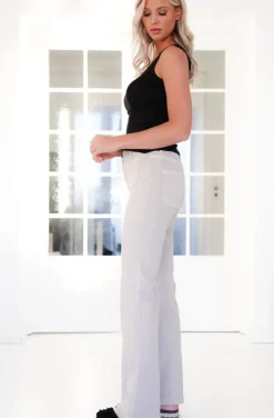 Mixed Brands - Flare pant with pockets 1542 - Beige