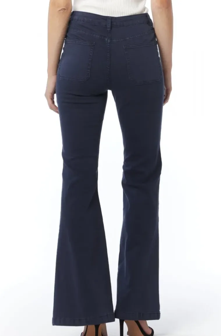 Mixed Brands - Flare pant with pockets 1542 - Blue