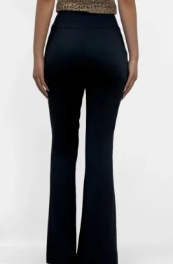 Mixed Brands - Flare pant with slit 7464/7462 - Black