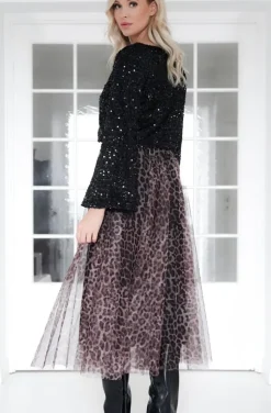 Mixed Brands - Glitter top long sleeves 1660 - Black