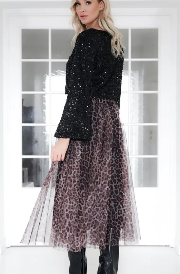 Mixed Brands - Glitter top long sleeves 1660 - Black
