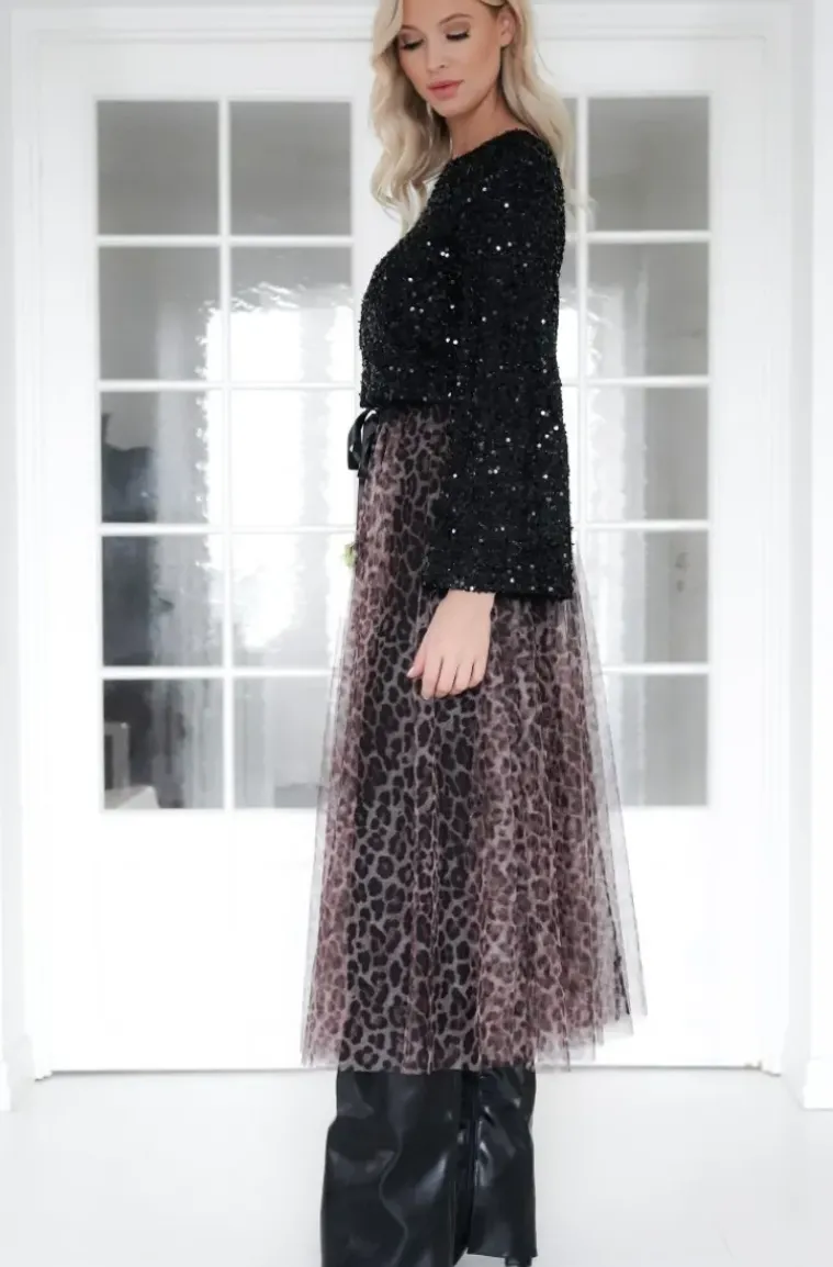 Mixed Brands - Glitter top long sleeves 1660 - Black
