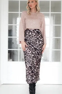 Mixed Brands - Glitter top long sleeves 1660 - Champagne