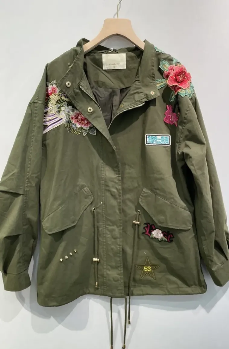 Mixed Brands - Jacket Embroidered M698 - Military Green