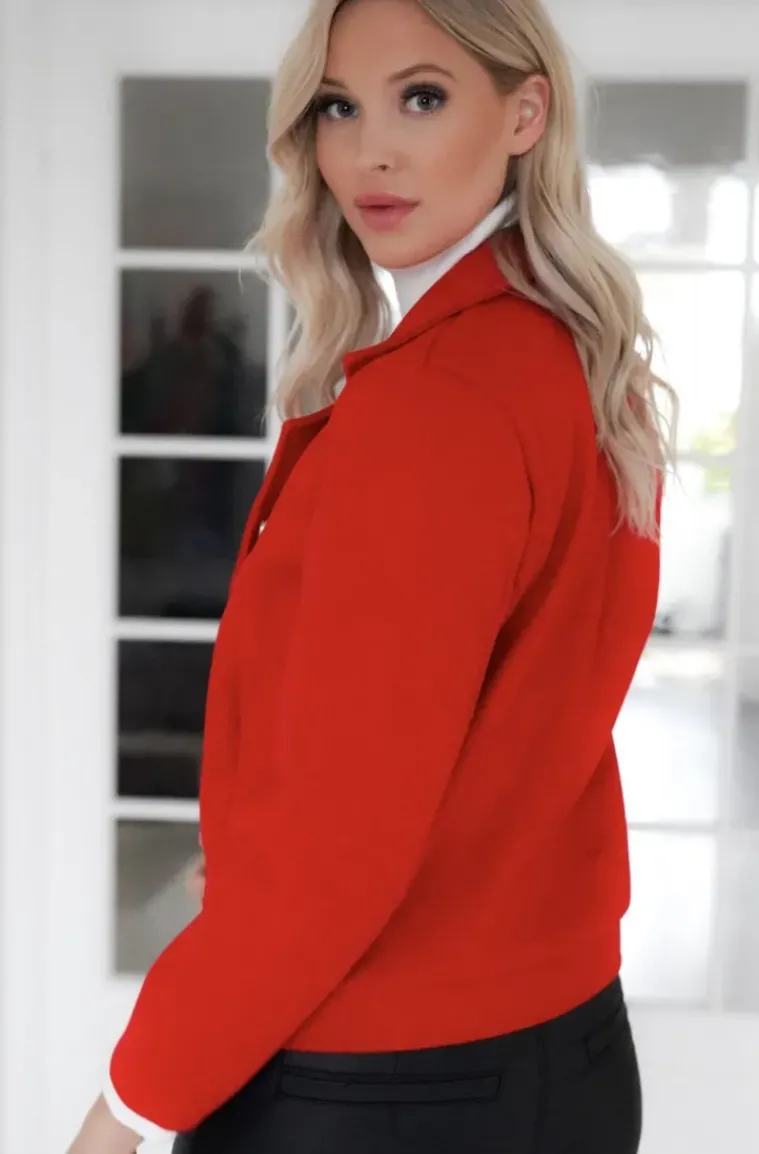 Mixed Brands - Jacket with buttons 3812 - Red