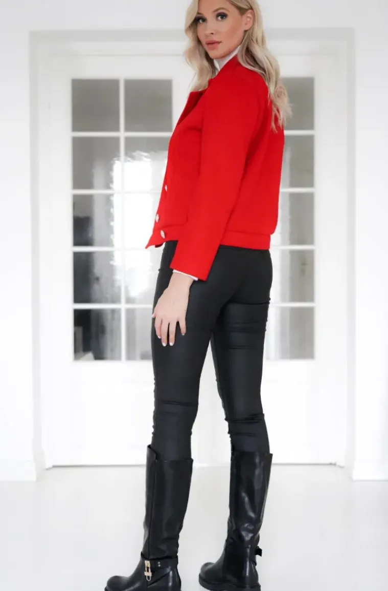Mixed Brands - Jacket with buttons 3812 - Red