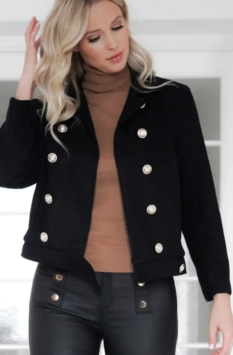 Mixed Brands - Jacket with buttons 3812 - Black