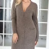 Mixed Brands - Koft-klänning 5034 - Marrone