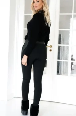Mixed Brands - Legging with stones T001 - Black