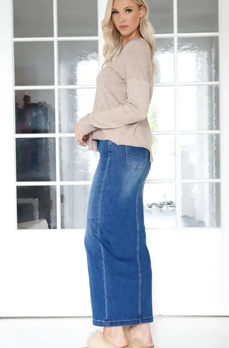 Mixed Brands - Long Denim Skirt 1500