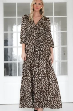 Mixed Brands - Long dress 6535 Leo - Brown