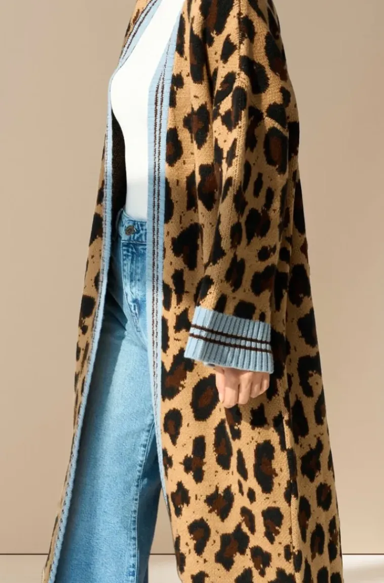 Mixed Brands - Long Leo Cardigan 13643 - Camel Blue