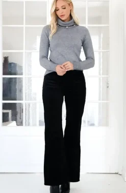 Mixed Brands - Long sleeve Wool Mix Rollneck with buttons 3036 - Grey