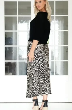 Mixed Brands - Long Zebra Skirt