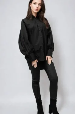 Mixed Brands - Longer Shirt 3257 - Black