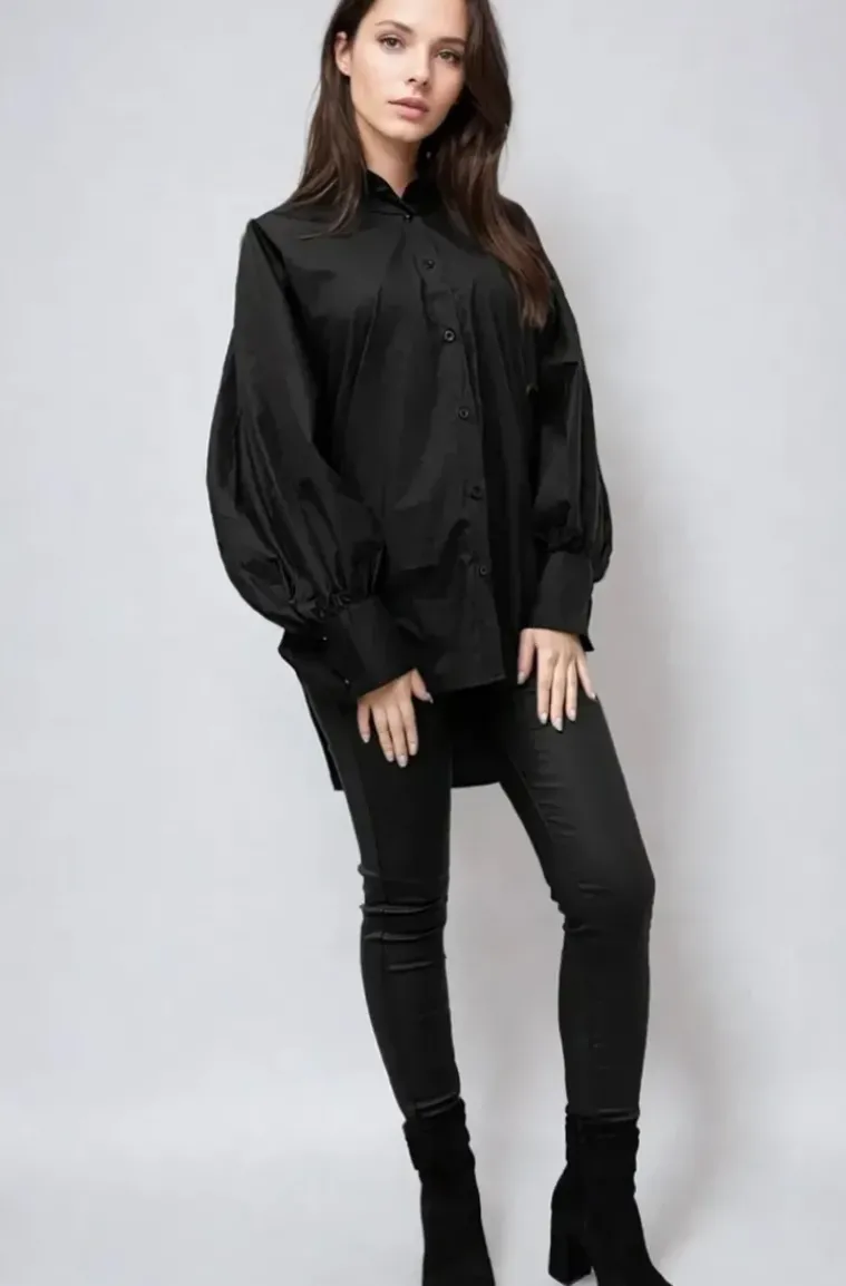 Mixed Brands - Longer Shirt 3257 - Black