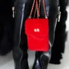 Mixed Brands - Mobile Bag Faux Fur 0808 - Red