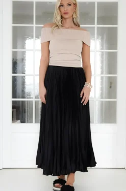 Mixed Brands - Offshoulder top 5035 - Taupe