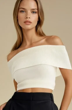 Mixed Brands - Offshoulder top 5035 - White
