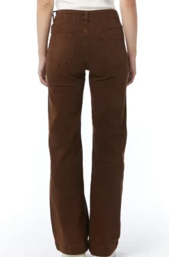 Mixed Brands - Pant cotton with buttons 8053 - Choco
