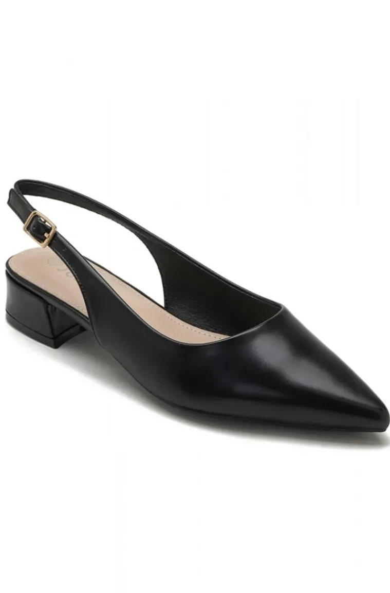 Mixed Brands - Pointy Toe Sling Back 1819 - Black