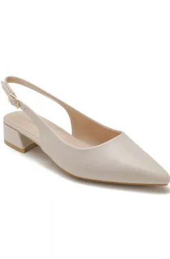 Mixed Brands - Pointy Toe Sling Back 1819 - Beige