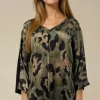 Mixed Brands - Polene Blouse 7889 - Khaki Leo