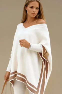 Mixed Brands - Poncho Sweater 2388-2013 - Apricot