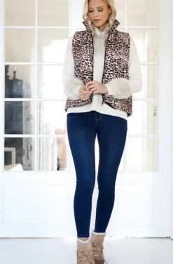 Mixed Brands - Quilted Vest 2363 - Camel Leo