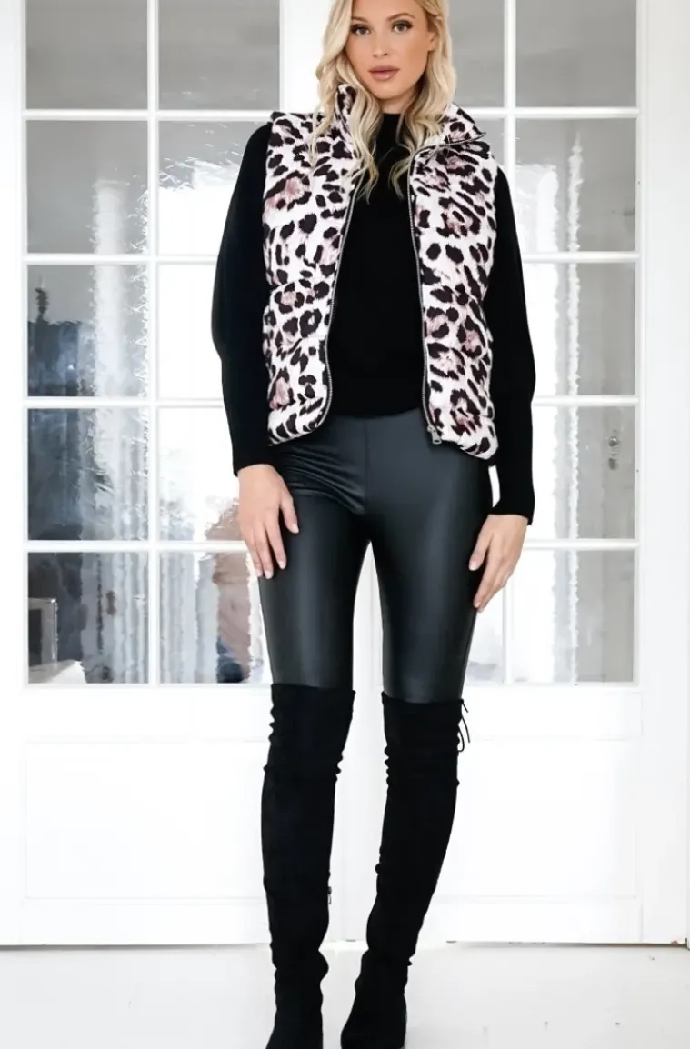 Mixed Brands - Quilted Vest 2363 - White Leo
