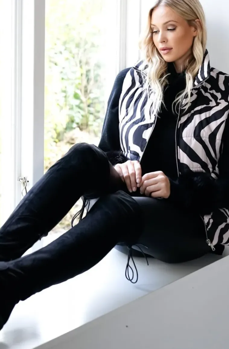 Mixed Brands - Quilted Vest 2363 - Zebra