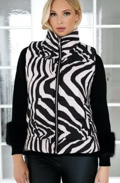 Mixed Brands - Quilted Vest 2363 - Zebra
