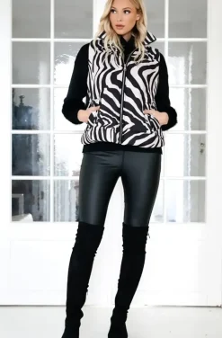 Mixed Brands - Quilted Vest 2363 - Zebra