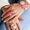 Mixed Brands - Ring Seashell Star 512 - Pink