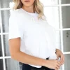 Mixed Brands - Ruffle detail Tshirt - White