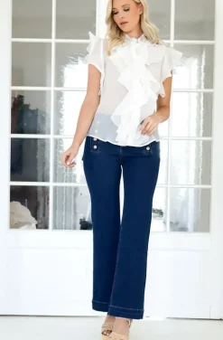 Mixed Brands - Ruffle Shirt - White