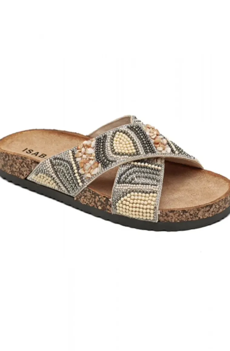 Mixed Brands - Sandal with stones 7069 - Beige