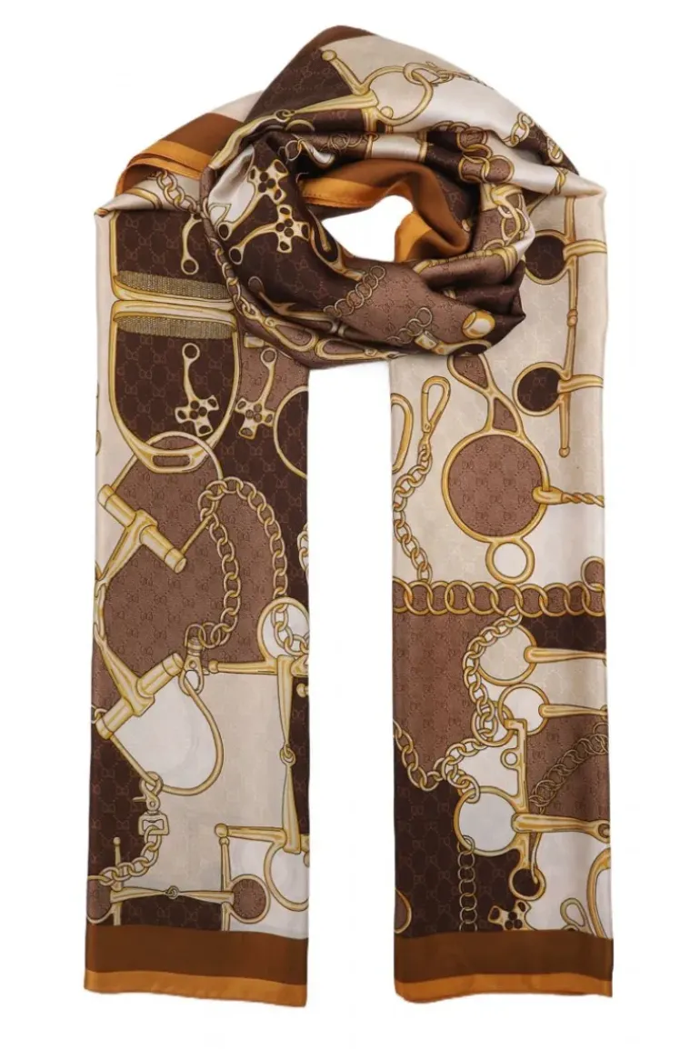 Mixed Brands - Scarf Elegant Chain 0922 - Camel