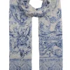Mixed Brands - Scarf Elegant Print 0929 - Blue