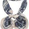 Mixed Brands - Scarf paisley 0981 - White