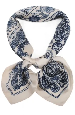 Mixed Brands - Scarf paisley 0981 - White