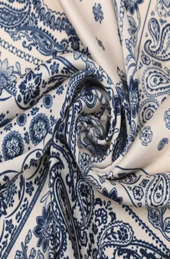 Mixed Brands - Scarf paisley 0981 - White